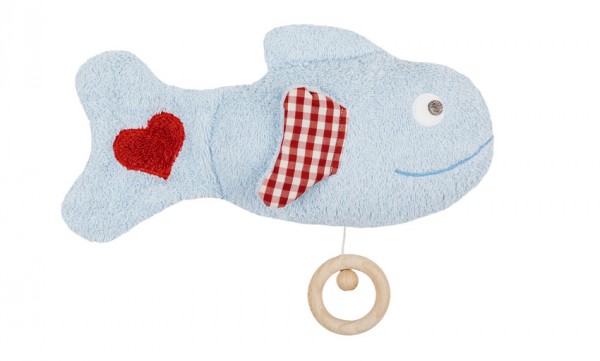 Efie Spieluhr Fisch, kontrolliert biologischer Anbau (organic), Made in Germany