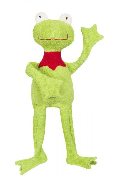 Efie Spiel,-Schlenker & Kuscheltier Frosch, kontrolliert biologischer Anbau (organic), Made in Germa