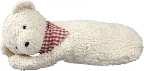 Efie Zirbenkissen Teddy mit Halstuch, kontrolliert biologischer Anbau (organic), Made in Germany