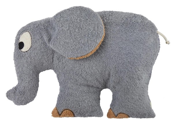 Efie XL Elefant, Spieltier und Kuschelkissen, kontrolliert biologischer Anbau (organic), Made in Ger