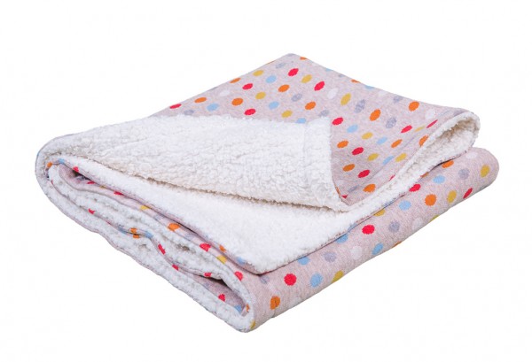 Efie Babydecke Pünktchen, kontrolliert biologischer Anbau (organic), 100 x 75 cm, Made in Germany