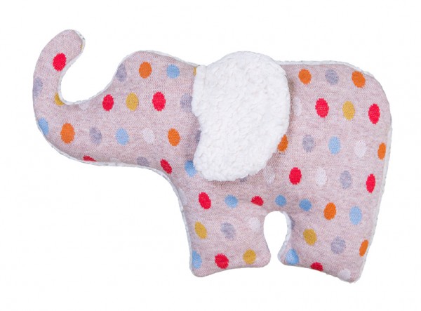Efie Dinkel-Wärmekissen Elefant, Pünktchen, kontrolliert biologischer Anbau (organic), Made in Germa