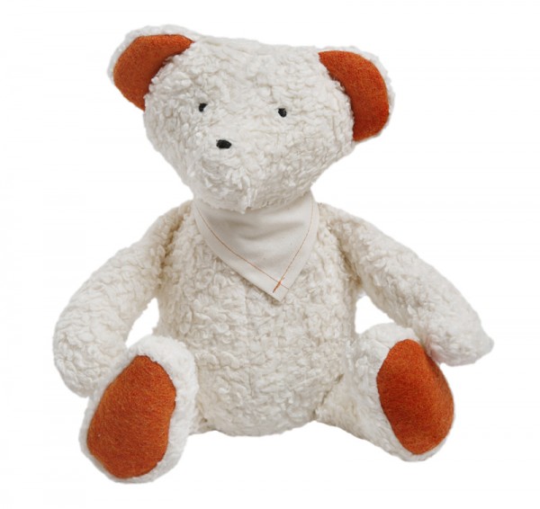 Efie Spiel & Kuscheltier Teddy mit Halstuch, kontrolliert biologischer Anbau, (organic), Made in Ger