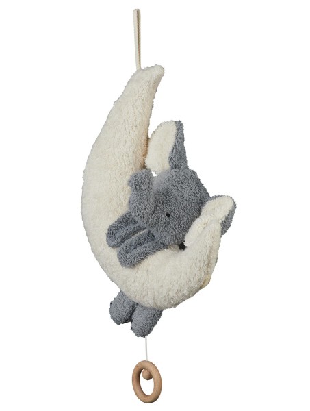 Efie Spieluhr Elefant auf Mond, kontrolliert biologischer Anbau (organic), Made in Germany