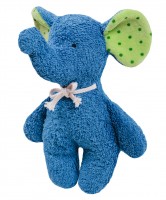 Efie Rassel Elefant blau, kontrolliert biologischer Anbau (organic), Made in Germany Efie Rassel Elefant blau, kontrolliert biologischer Anbau (organic), Made in Germany
