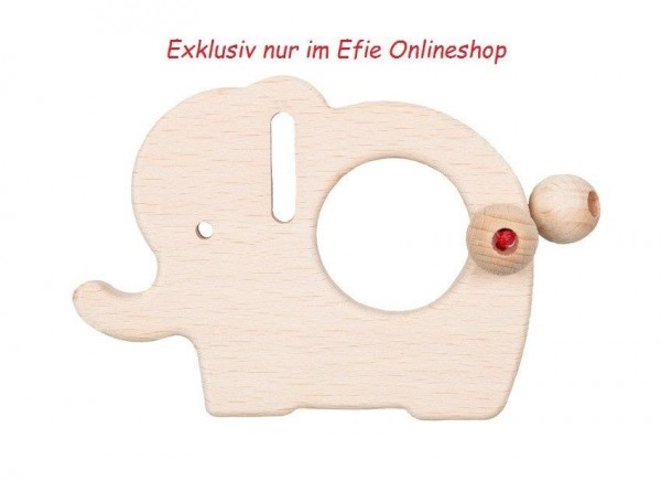 Efie Holz Elefant, unbehandeltes Buchenholz aus FSC Waldwirtschaft, Made in Germany